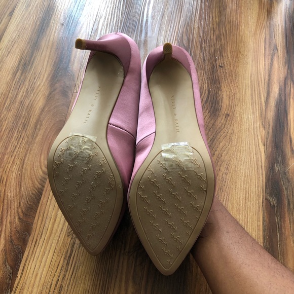 KELLY&KATIE pink feather heels - Picture 4 of 5